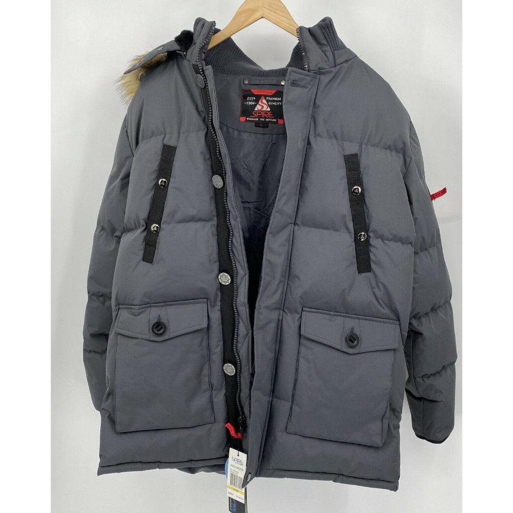 Spire Ascender Men's Large Heavyweight Coat Gray